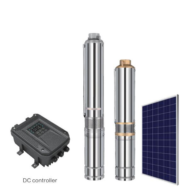 3 Inch DC Brushless Submersible Deep Well Solar Pump 