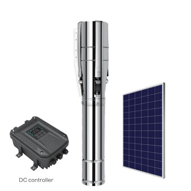 4 Inch DC Brushless Solar Powered Submersible Water Pump